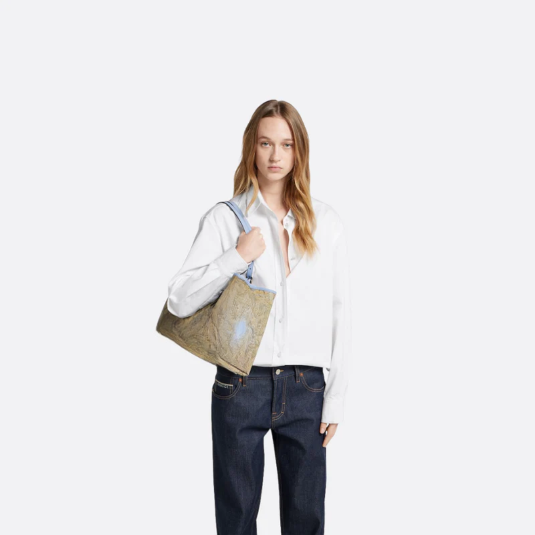 Große Einkaufstasche mit Emblem