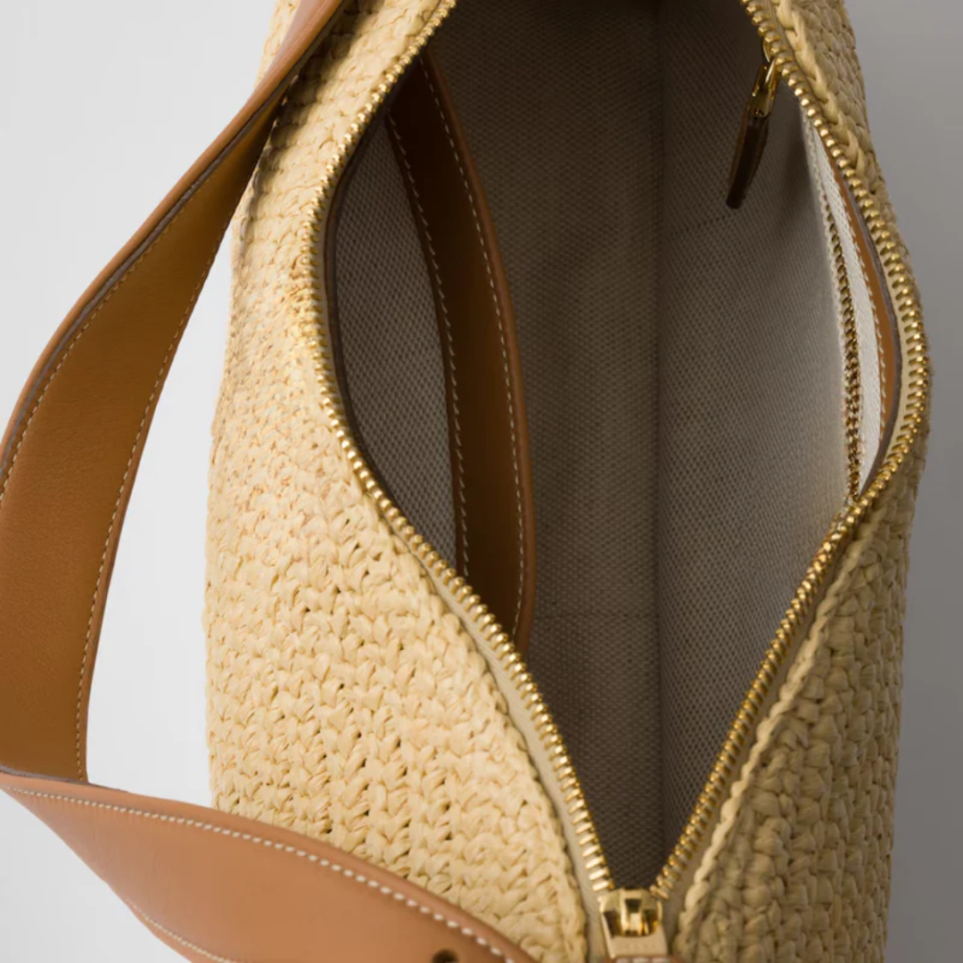 Tasche Prd Amé aus Häkel- und Leder – Groß