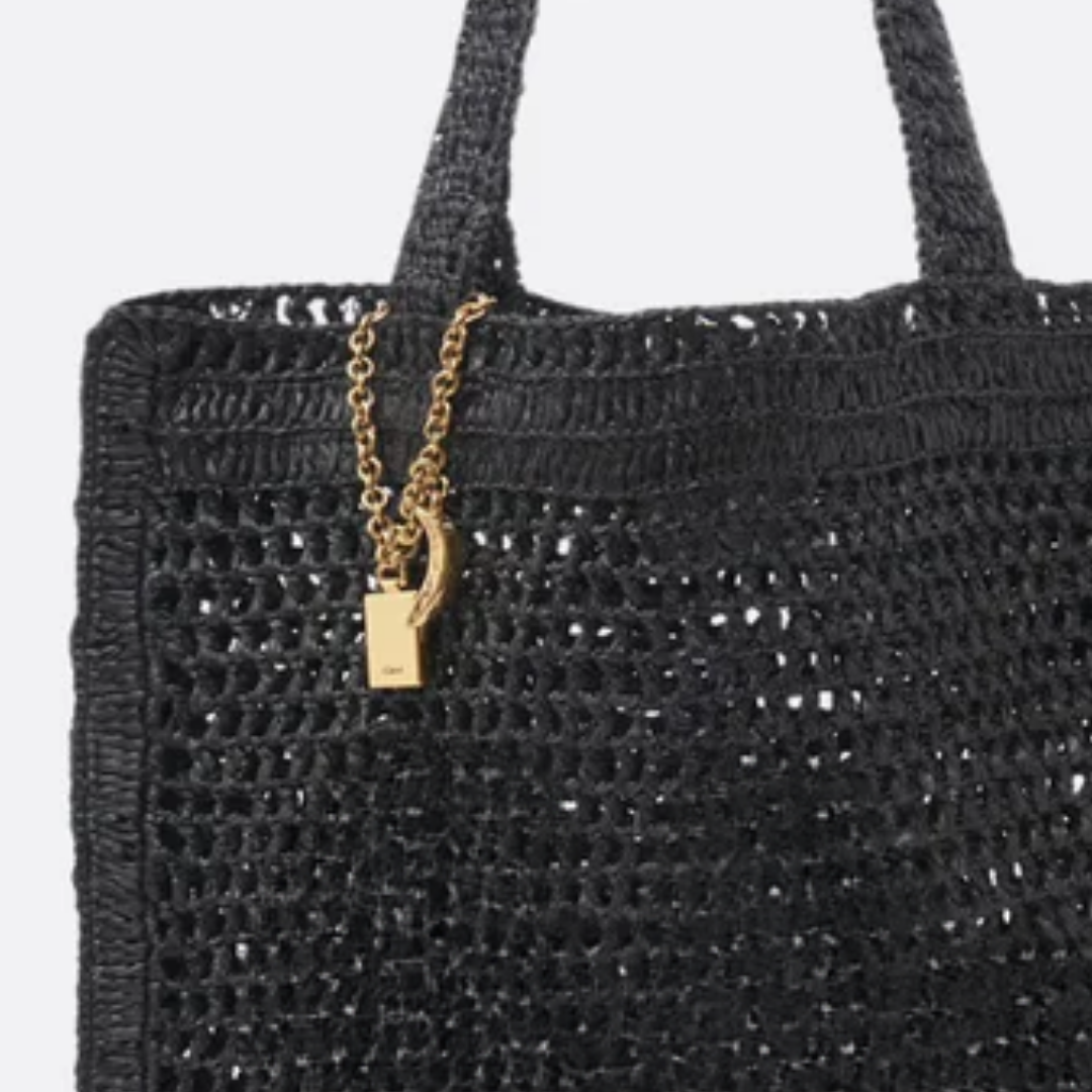 Sommer-Bananentasche aus Bast