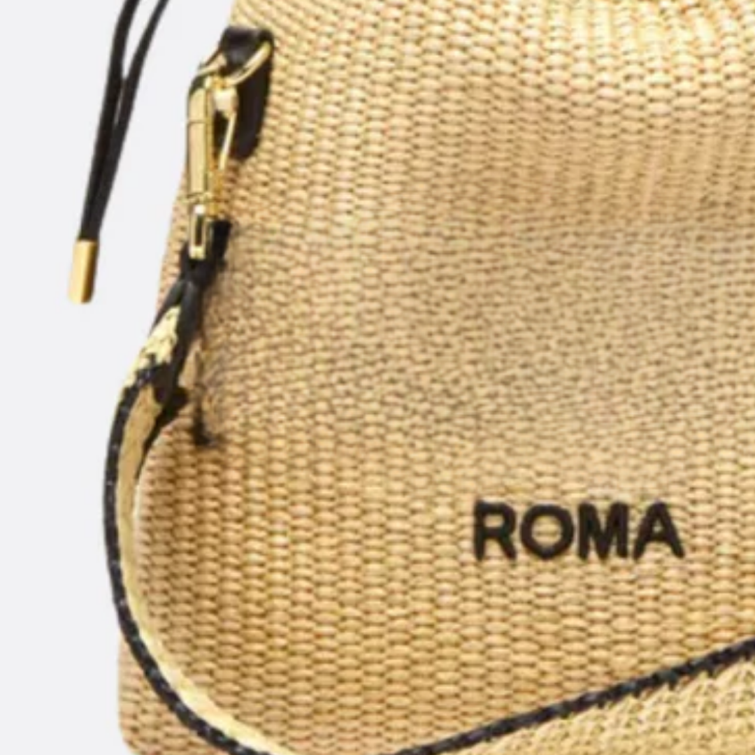 Kleine Tasche aus gewebtem Stroh – Fnd Sck Beige